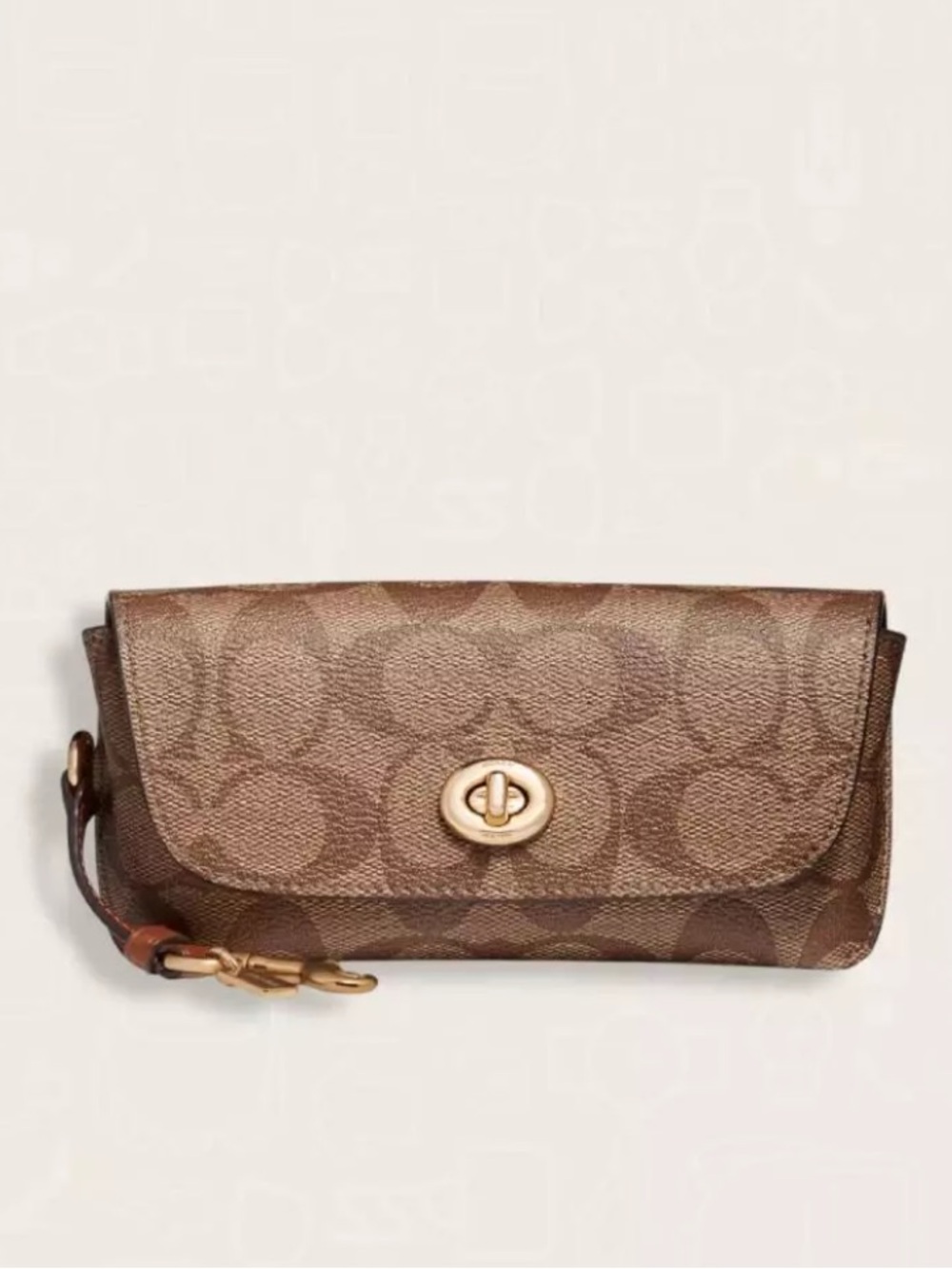 Coach Sunglass Case In Signature Canvas